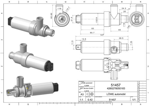 technical drawing idle air control